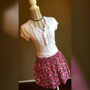 Express Floral Skirt Size Small